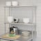 Flash Furniture Reese 430 Stainless Steel 18 Gauge NSF Certified 36-in x 12-in Metal Kitchen Double Overshelf NH-OSD-1236-GG - alternate 2